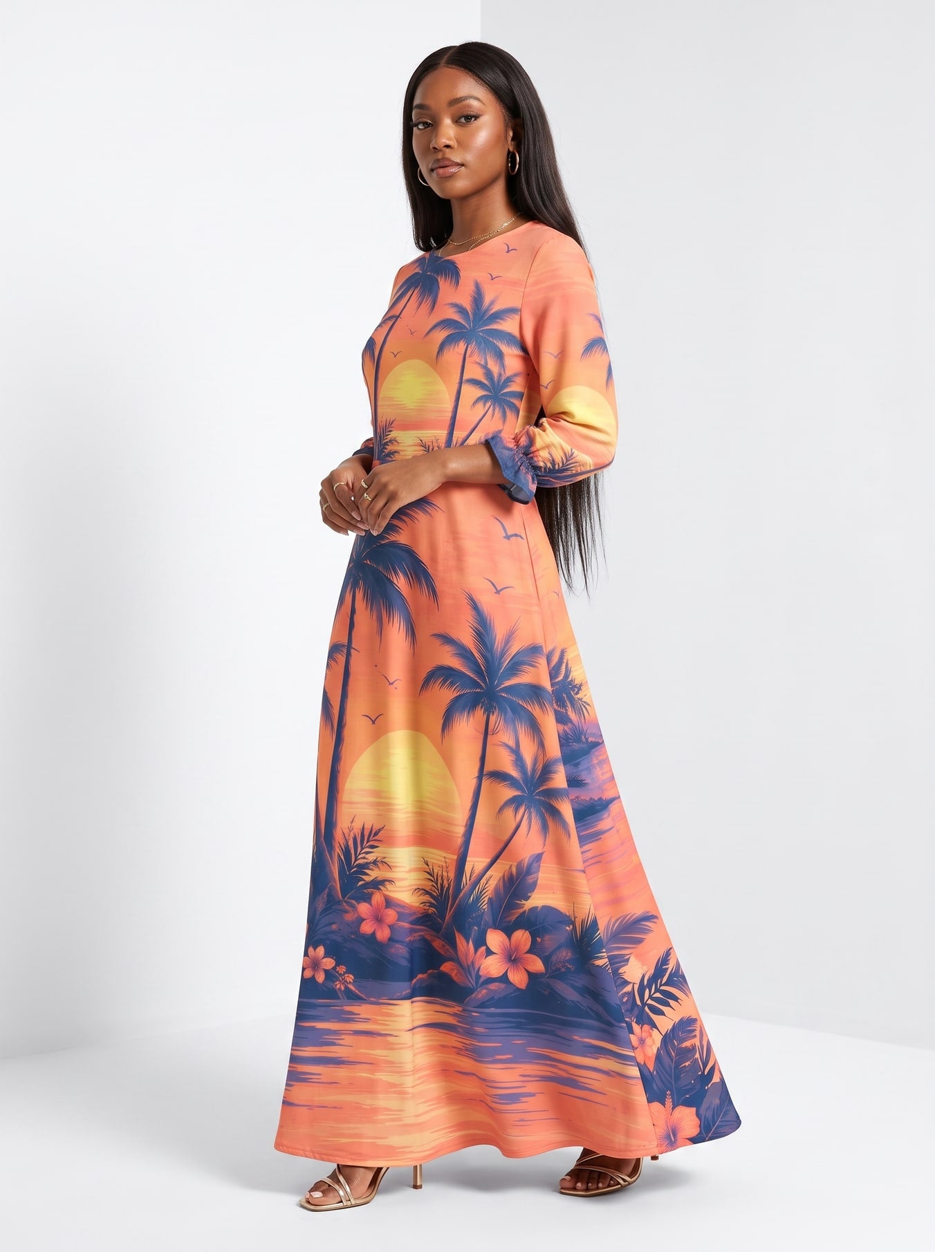 "Machweo" Long Sleeve Maxi Dress