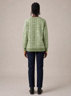 "Oshun Verde" Sweatshirt — back view on model