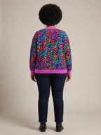 "Rangi" Cardigan — back view on model