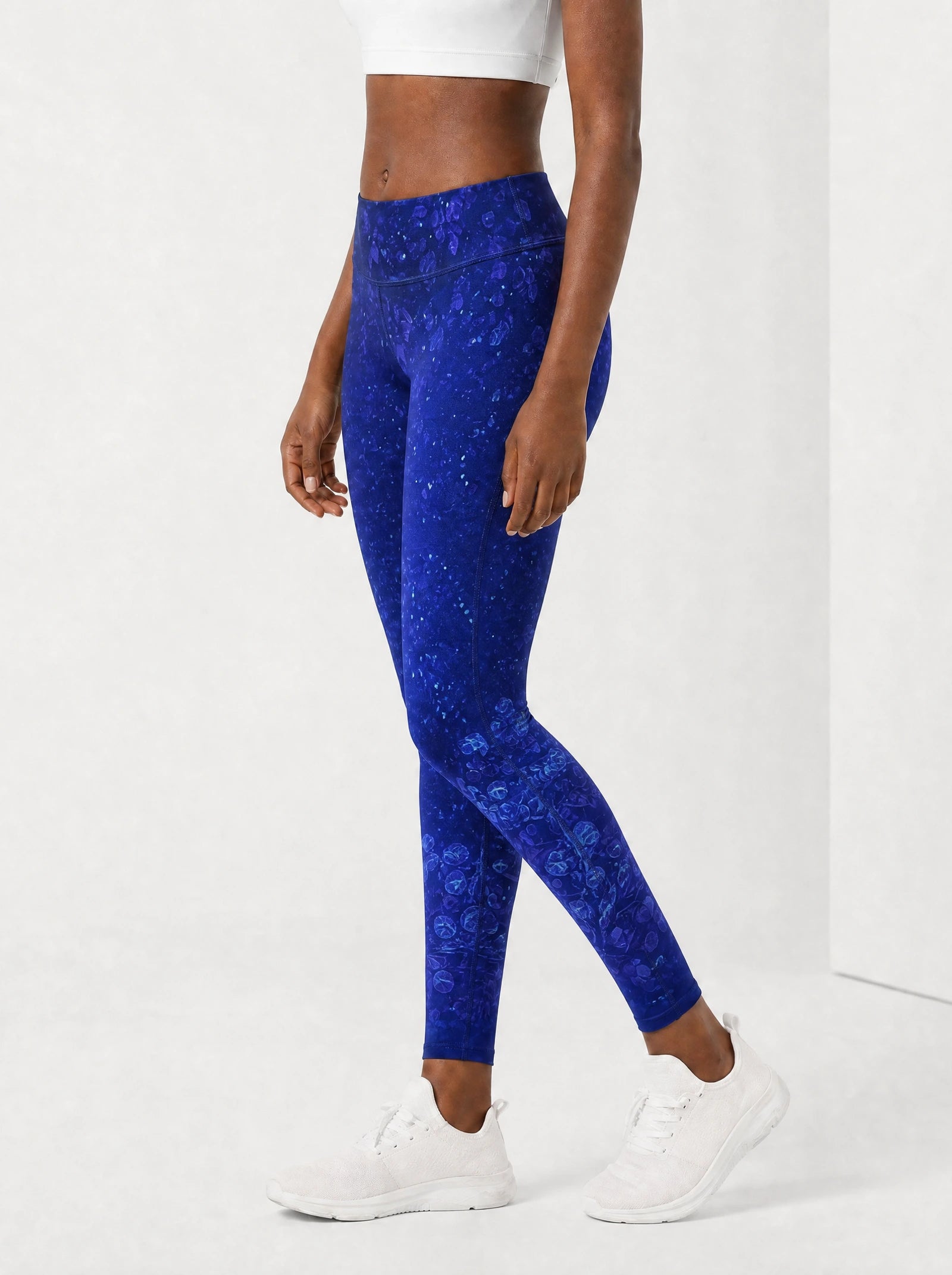 Black Woman Loved Leggings — side view on model