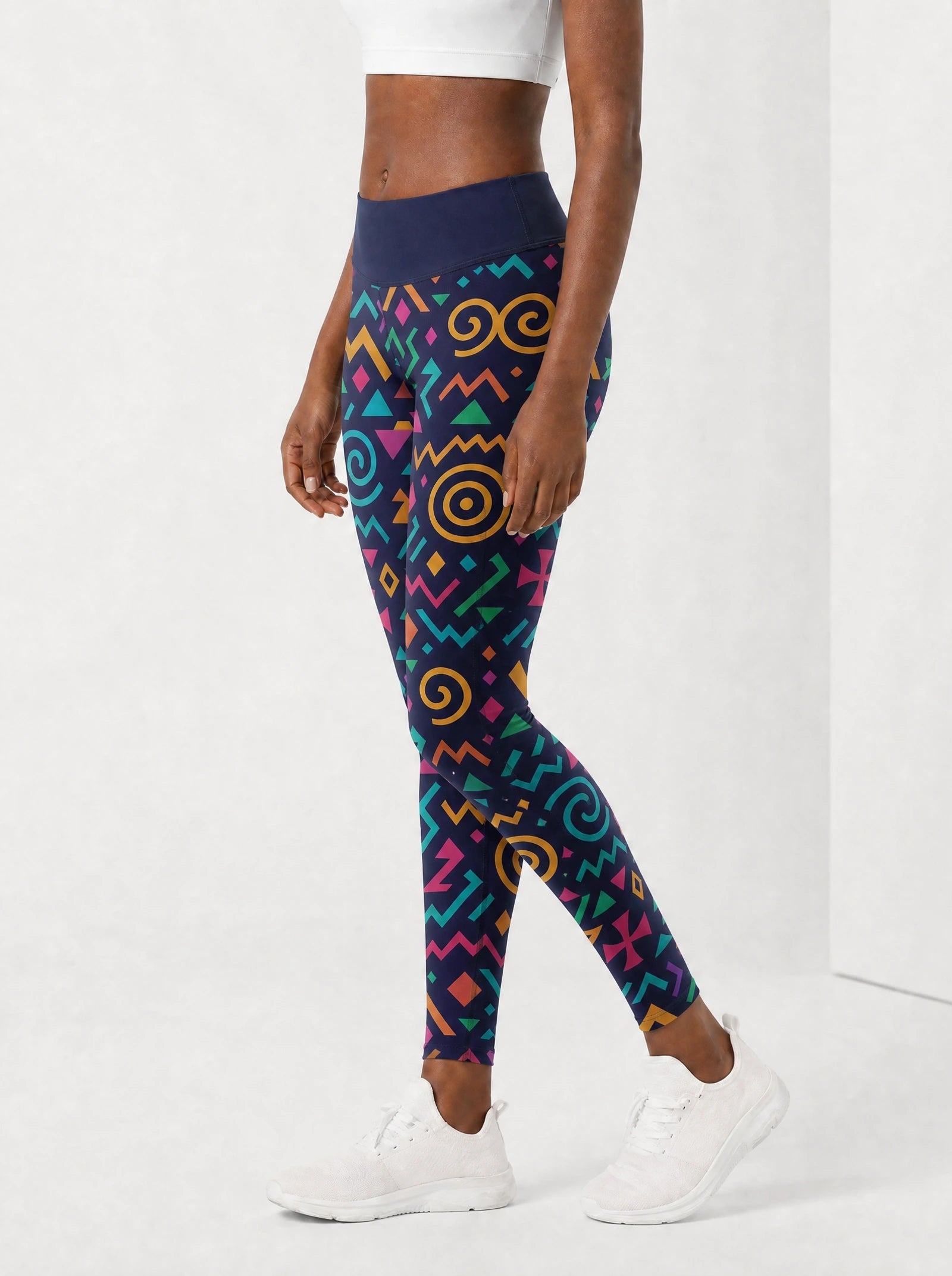 Ubuntu Leggings — side view on model