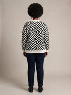 "Zamu" Sweatshirt — back view on model