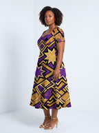 "Sheba" Sweetheart Midi Dress