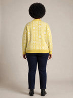 "Oshun Dhahabu" Cardigan — back view on model