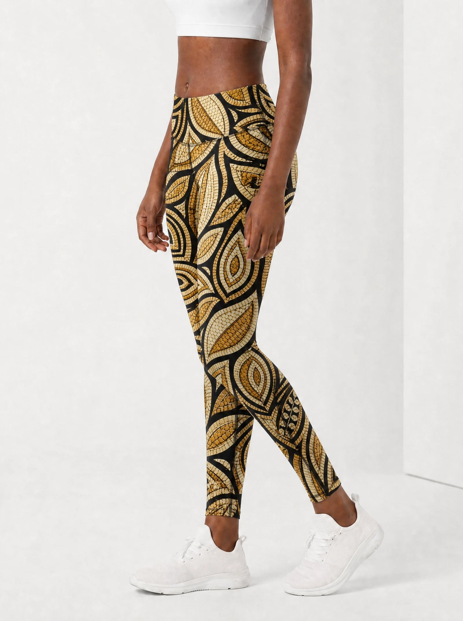Ashanti Leggings — side view on model
