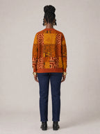 "Viraka" Cardigan — back view on model