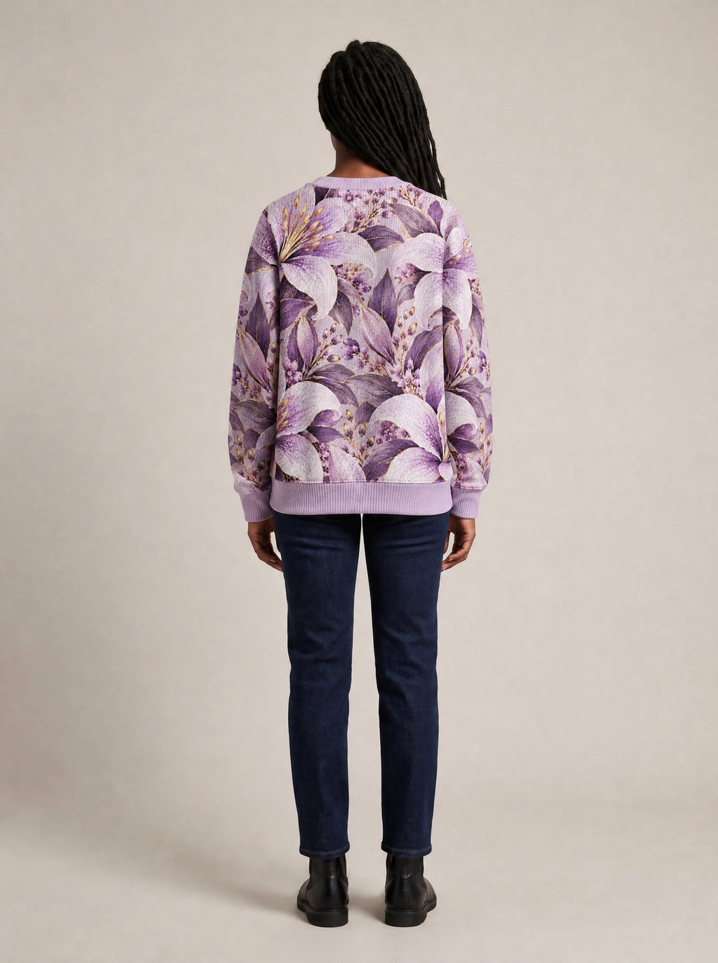 "Yungi" Sweatshirt — back view on model