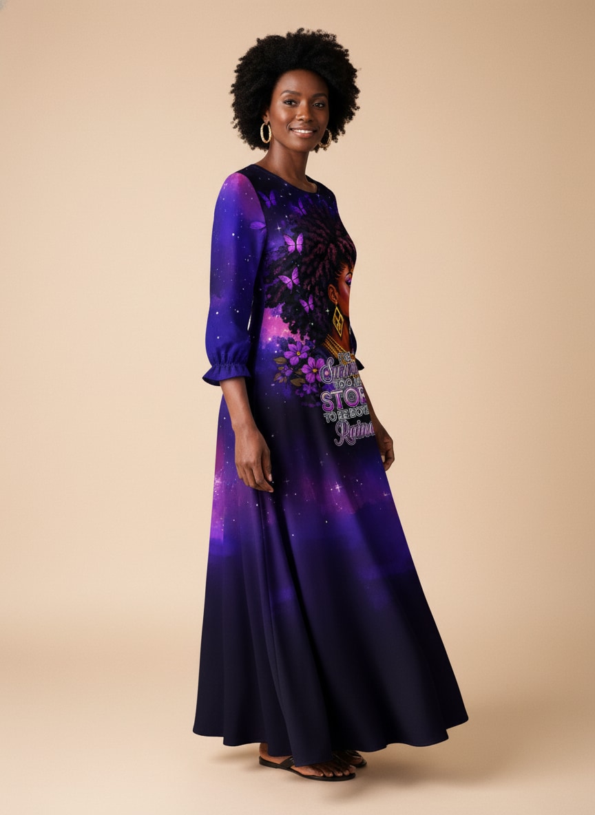 Storm Long Sleeve Maxi Dress