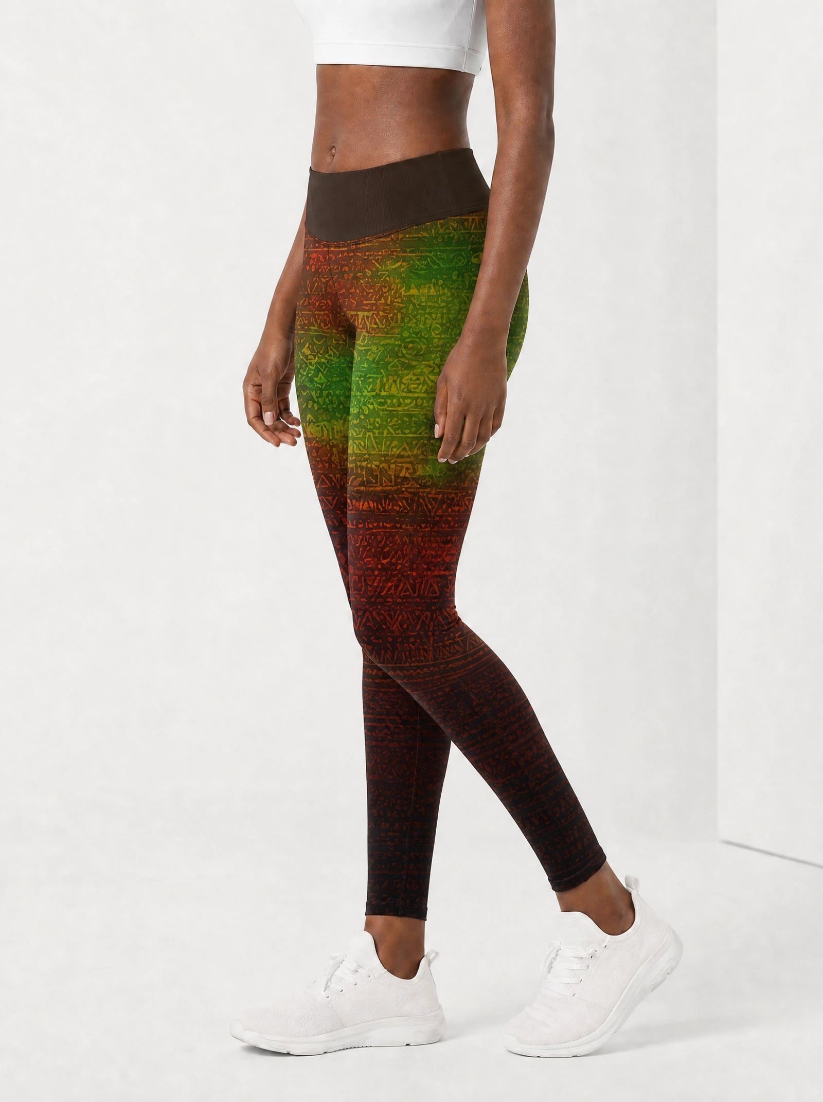 One Love Leggings — side view on model