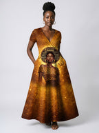 "Affirmed" Short Sleeve Maxi Dress