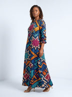 "Nuru" Long Sleeve Maxi Dress