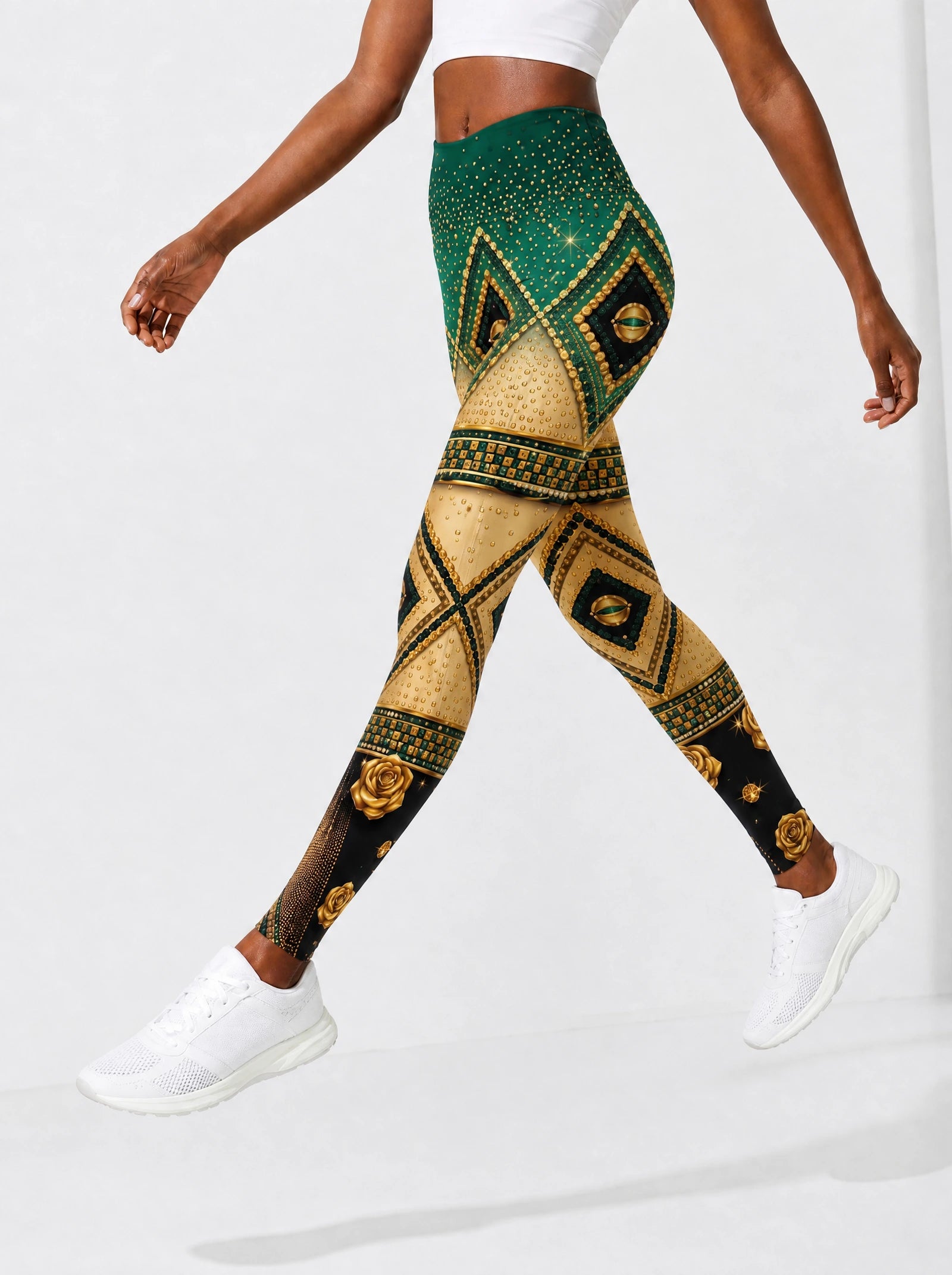 "Kifalme" Leggings — side view on model