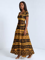 Baraka Short Sleeve Maxi Dress Promo