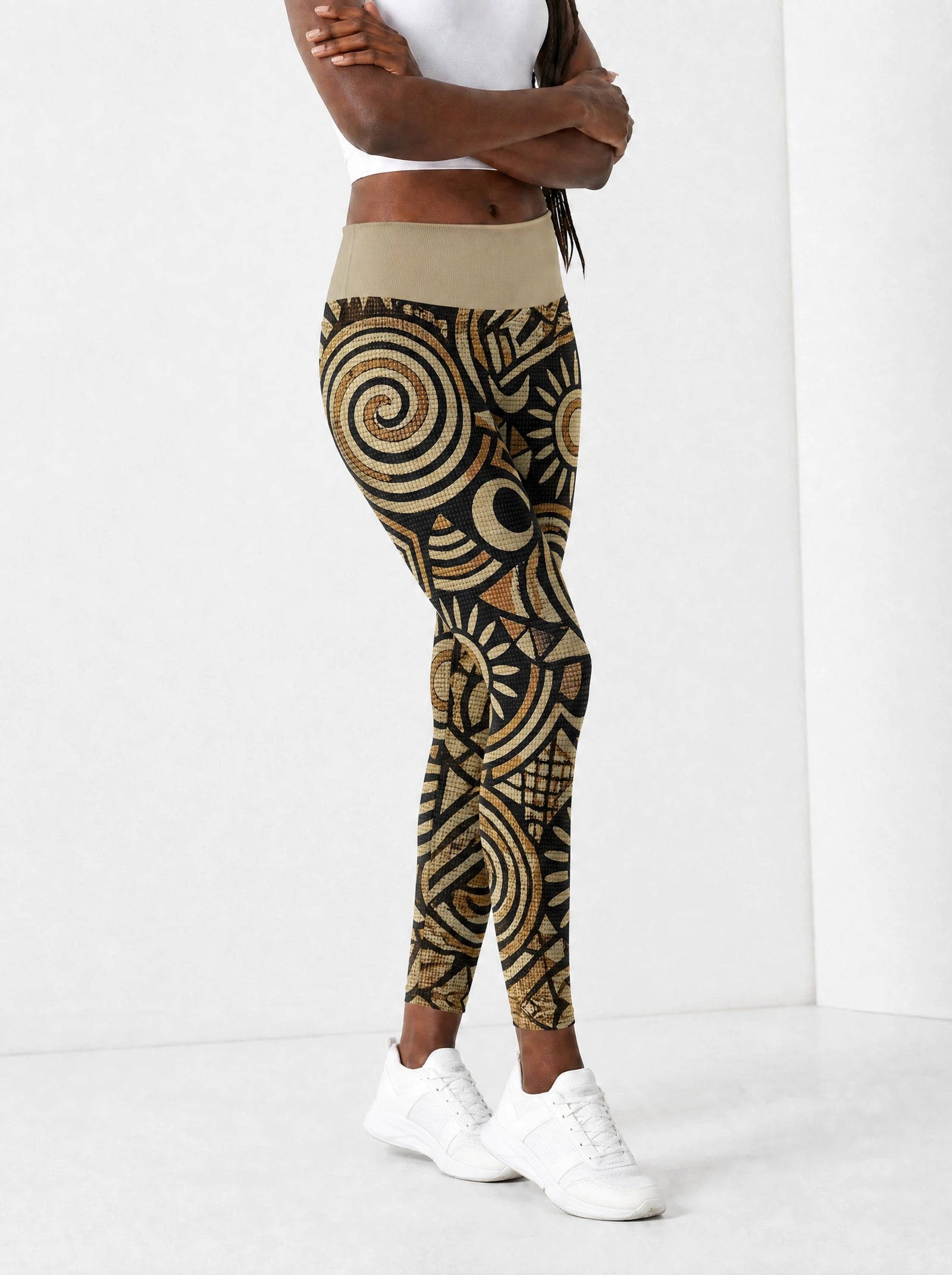 Sahara Leggings — side view on model