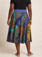 "Majani" Twirl Skirt — cropped back view on model