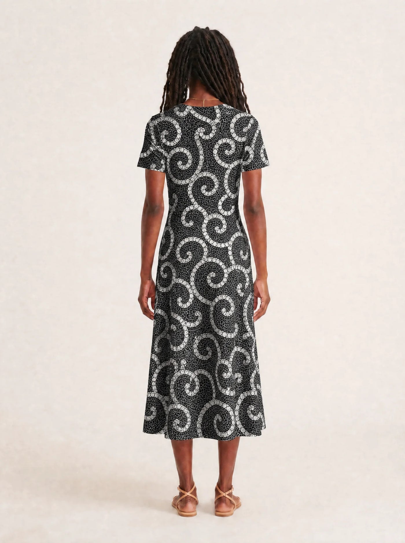 "Duara" V Neck Midi Dress Promo