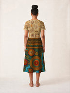 "Mto" V Neck Midi Dress Promo
