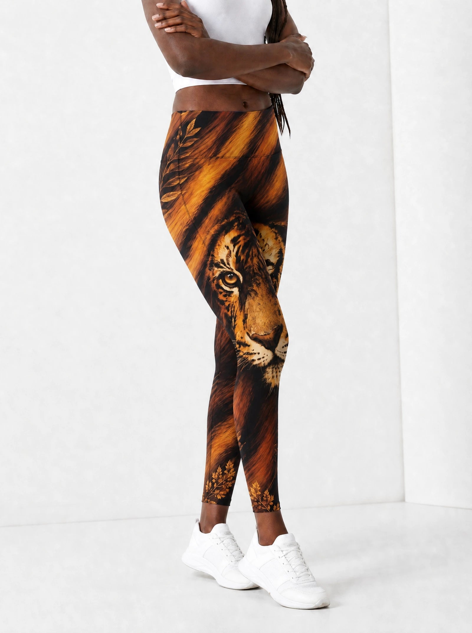 "Moto" Leggings — side view on model