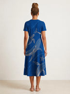 "Pwani" V Neck Midi Dress