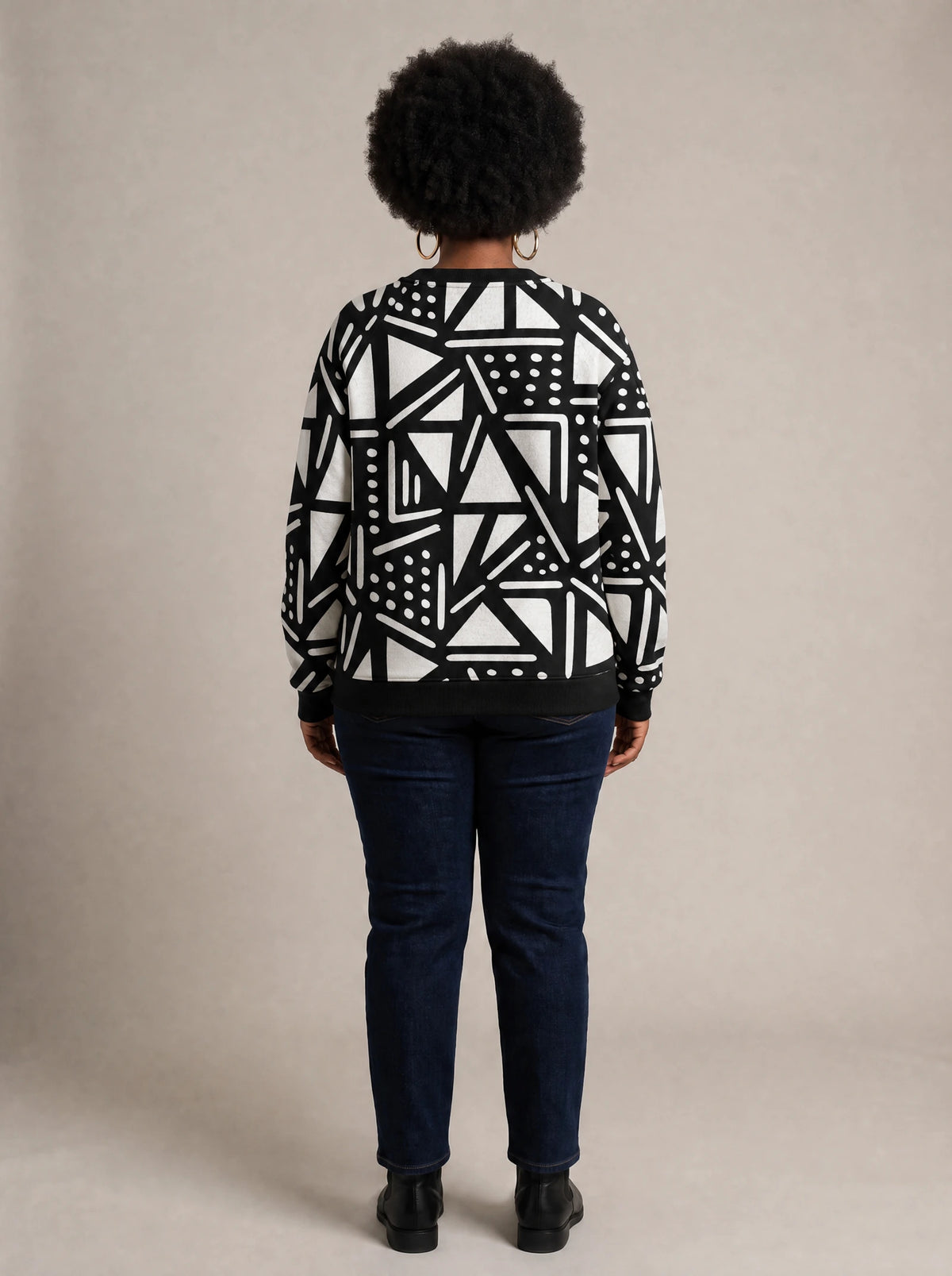 "Pembe" Sweatshirt — back view on model