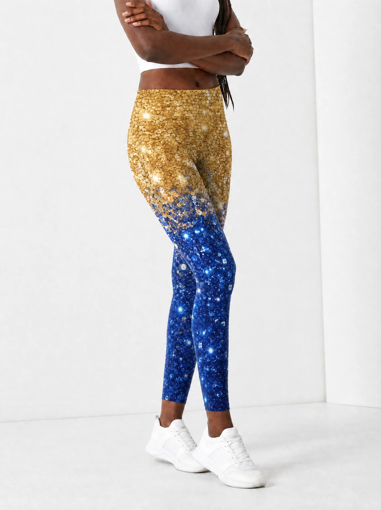 "Angaza" Leggings — side view on model