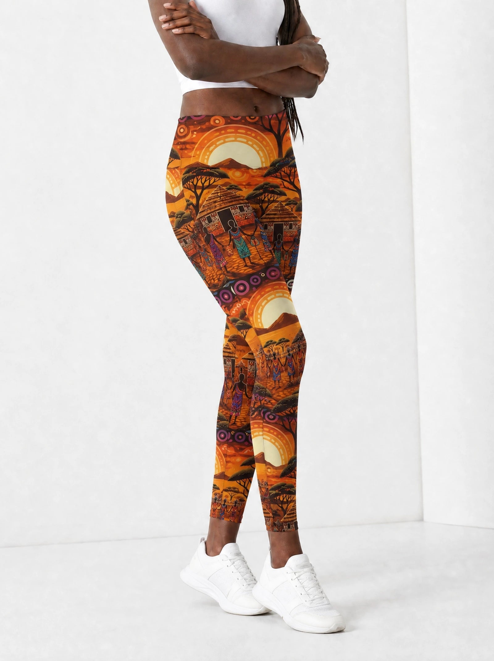 "Kijiji" Leggings — side view on model