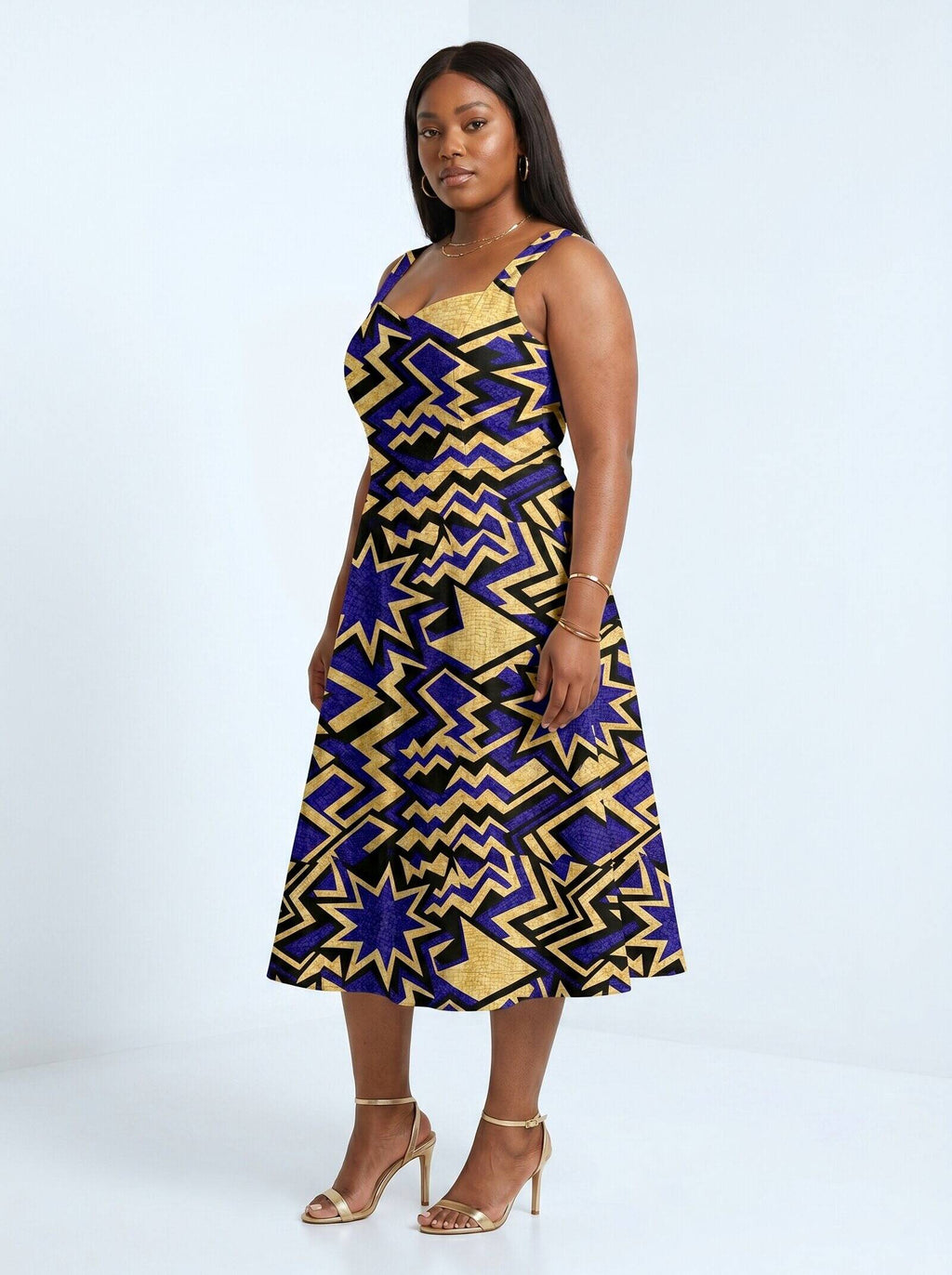 Royal Blue Sheba Corset Dress