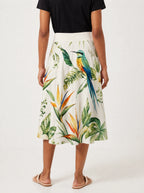 "Ndege" Twirl Skirt — cropped back view on model