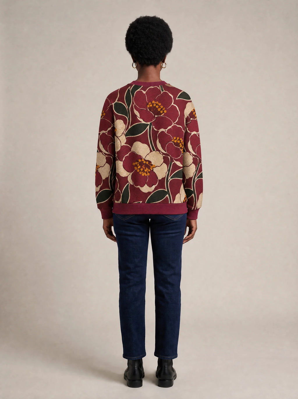 "Zabibu" Sweatshirt — back view on model
