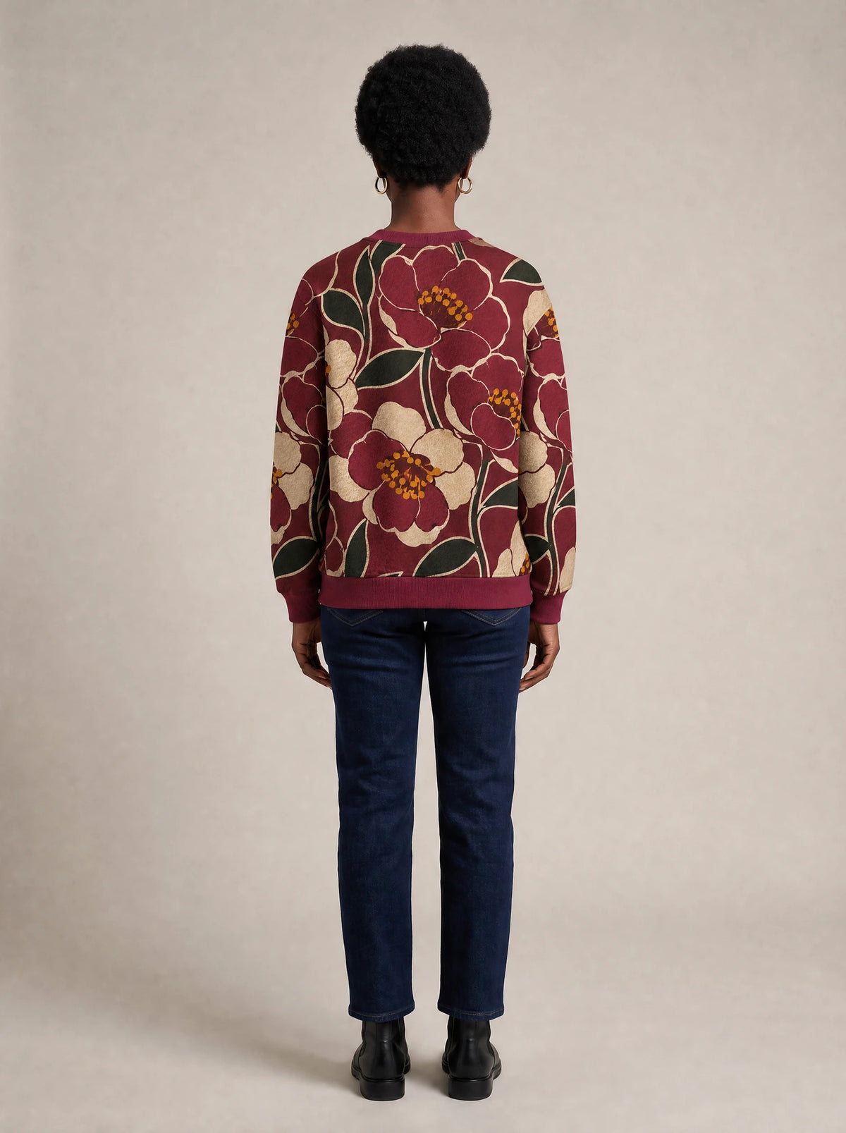 "Zabibu" Sweatshirt — back view on model
