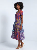 "Oshun Zamani" Sweetheart Midi Dress