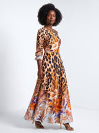 "Madoa" Long Sleeve Maxi Dress
