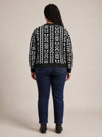 "Kuba" Cardigan — back view on model