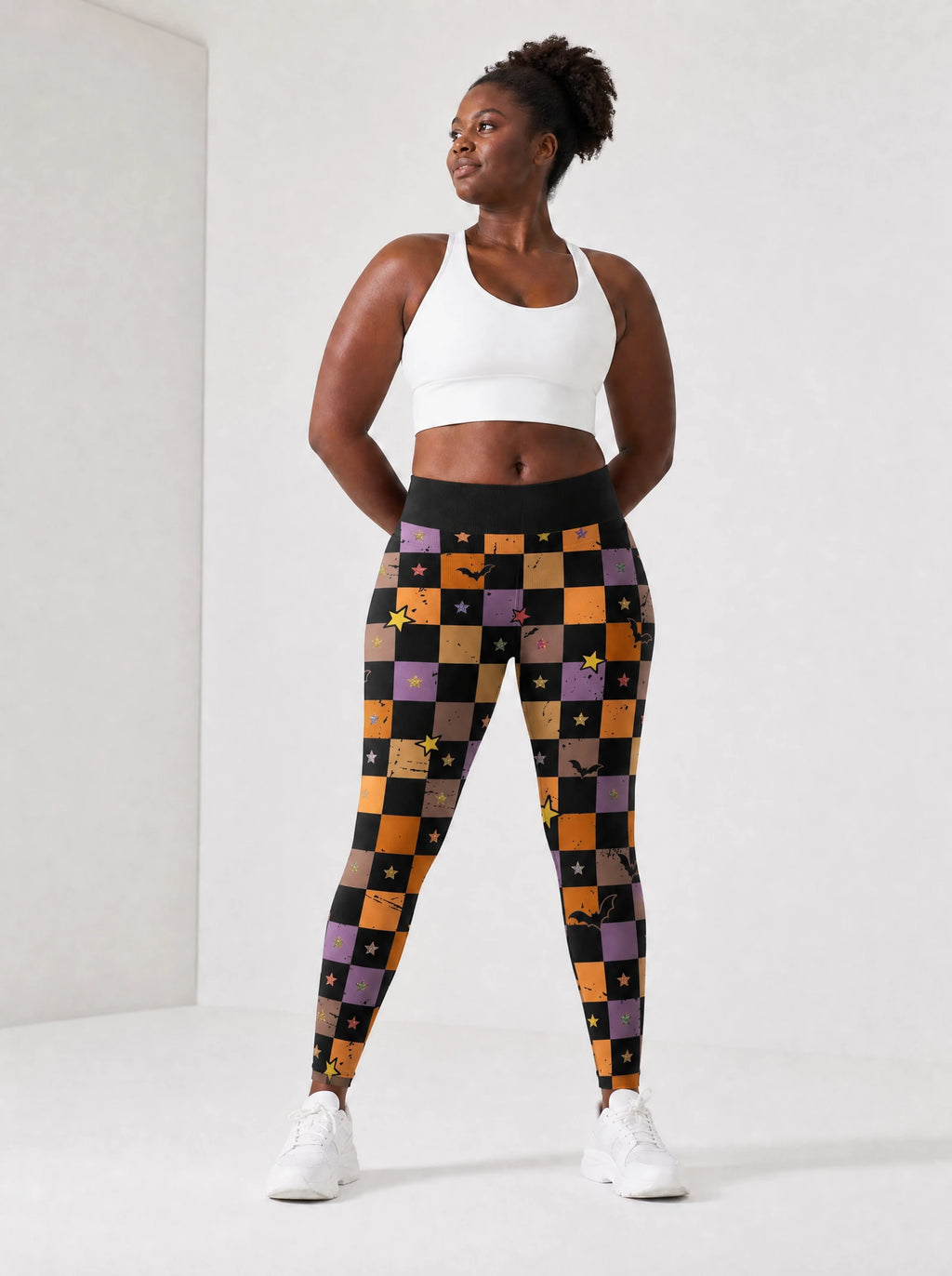 "Kimondo" Halloween Leggings — full length on model