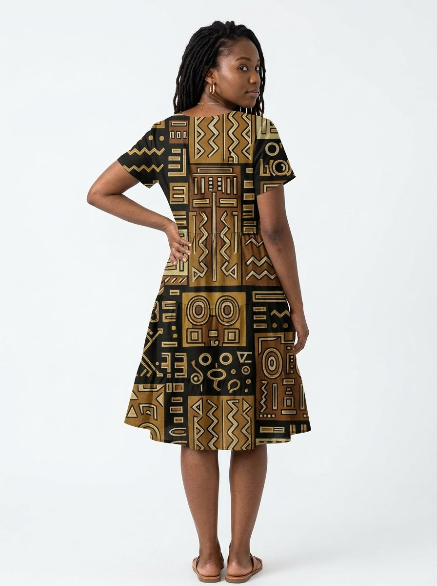 "Sankofa" Floral Dress