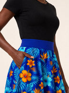 "Maua" Twirl Skirt — close-up of the waistband and side pocket
