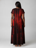"Asante" Short Sleeve Maxi Dress