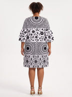 "Mwanga" Stacked Ruffle Sleeve Dress Promo