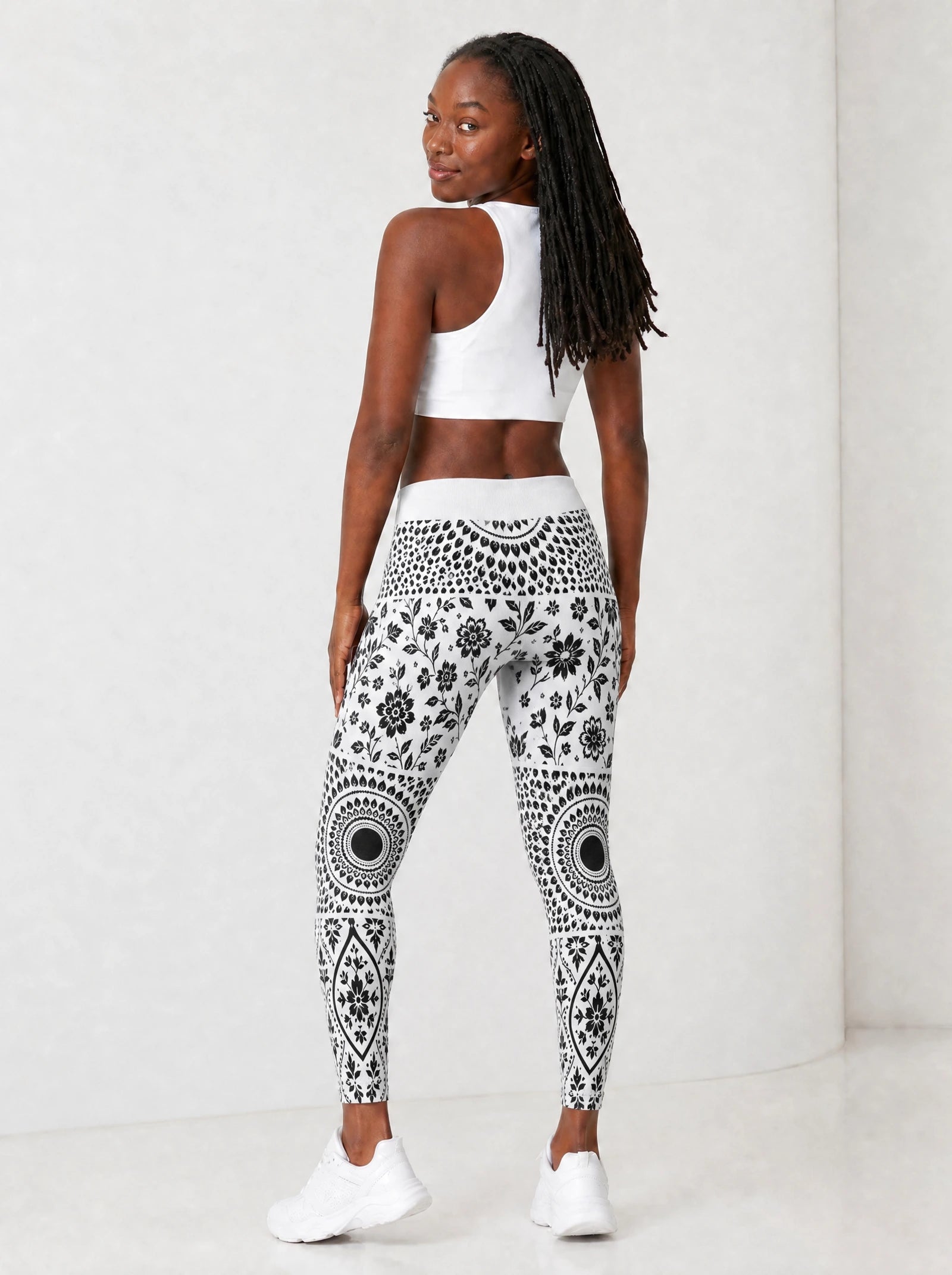 "Mwanga" Leggings — full body view on model