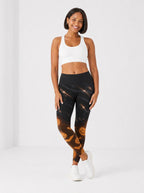 "Mwako" Halloween Leggings — full length on model
