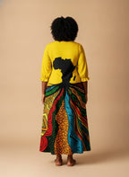 "Mzizi" Long Sleeve Maxi Dress