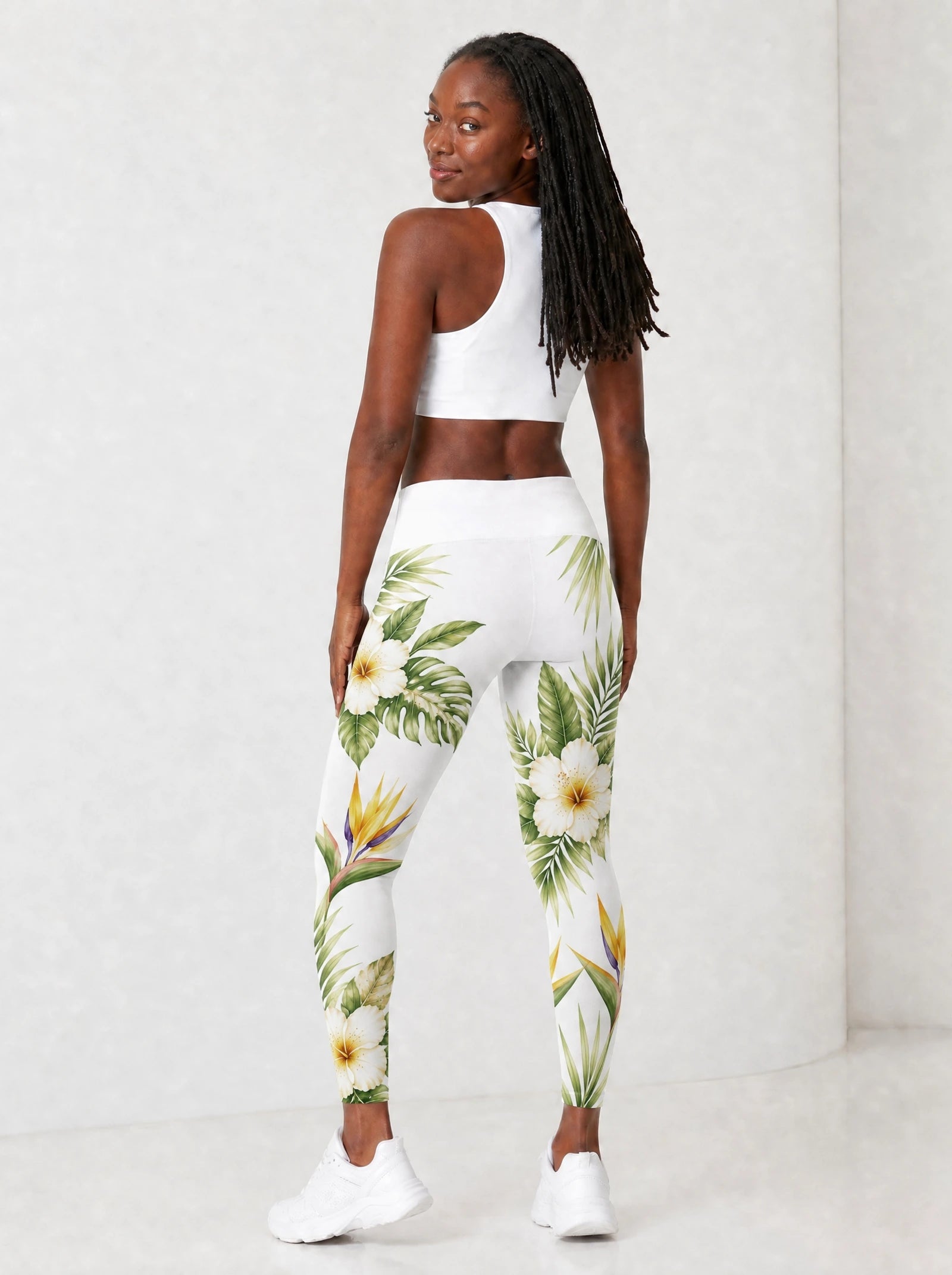 "Ndege" Leggings — full body view on model