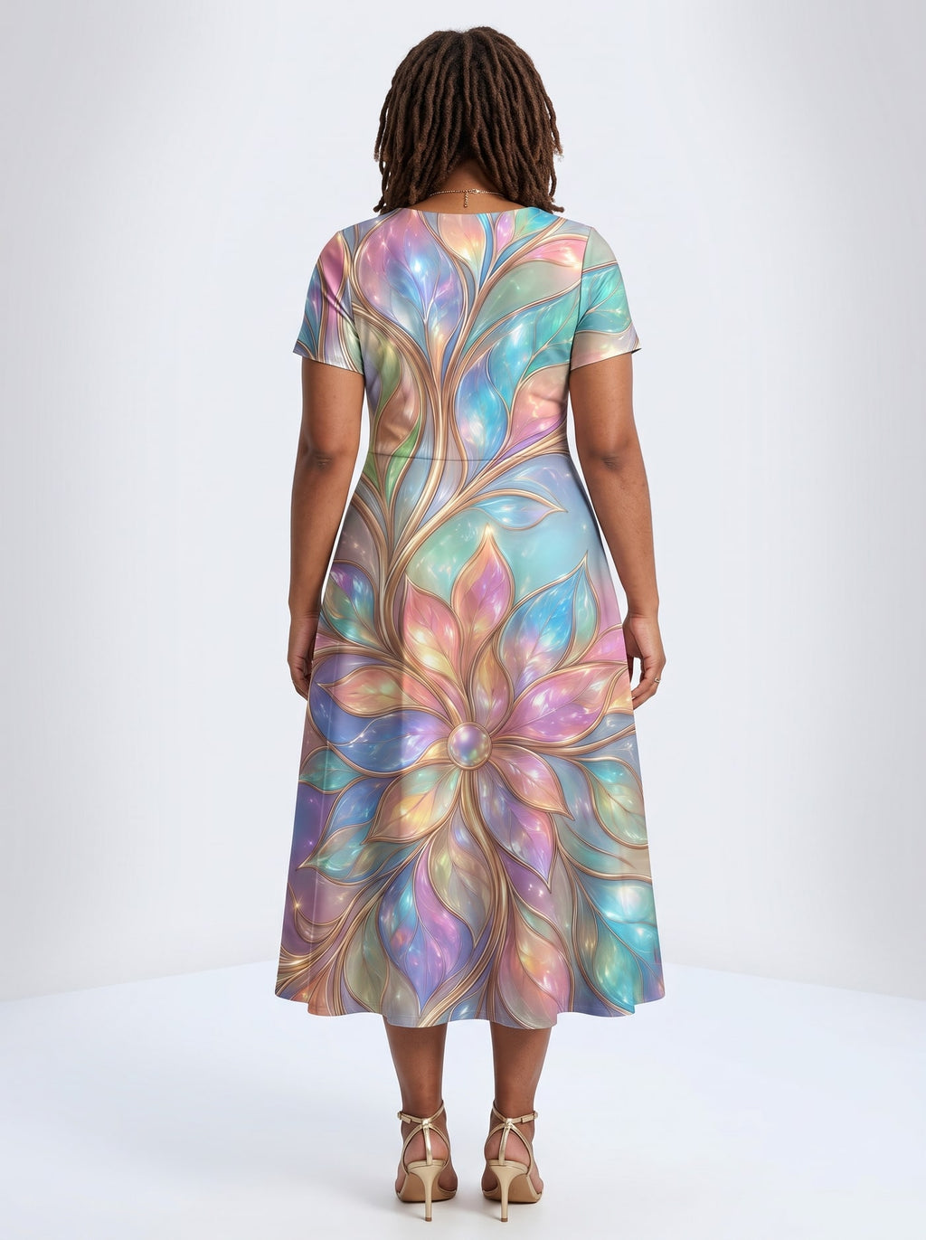"Almasi" Sweetheart Midi Dress