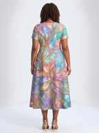"Almasi" Sweetheart Midi Dress
