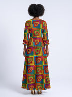 "Msonge" Long Sleeve Maxi Dress
