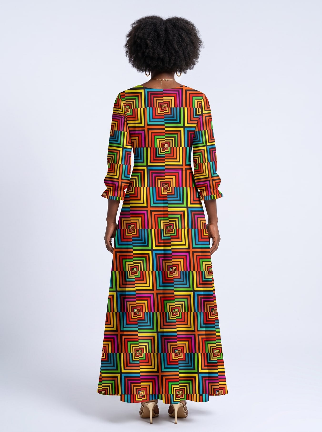 "Msonge" Long Sleeve Maxi Dress