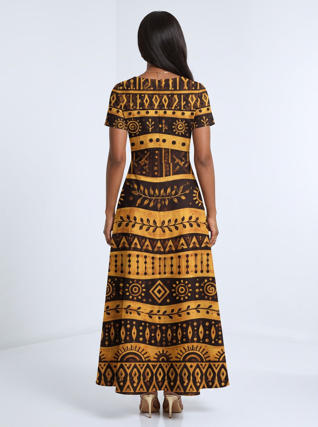 Baraka Short Sleeve Maxi Dress Promo