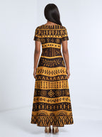 Baraka Short Sleeve Maxi Dress Promo