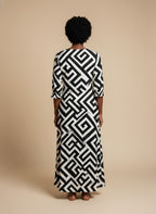 "Zamu" Long Sleeve Maxi Dress