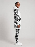 "Kimbunga White" Hoodie Dress